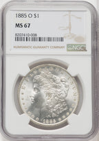 1885-O $1 Morgan Dollar NGC MS67 (766983003)