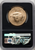 2021-W One-Ounce Gold Eagle Type Two Burnished First Strike Gold Foil NGC MS70