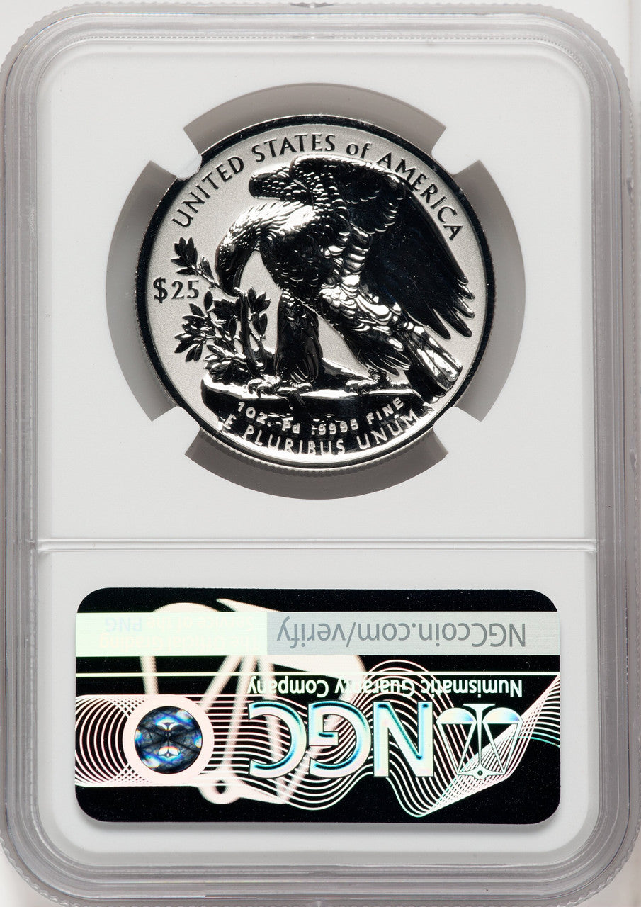2019-W $25 Palladium Reverse Proof Mike Castle NGC PF70