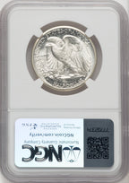 1945-D 50C Walking Liberty Half Dollar NGC MS67+
