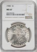 1900 $1 Morgan Dollar NGC MS67 (506030003)