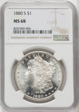 1880-S $1 Morgan Dollar NGC MS68 (505827009)