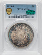 1878-S $1 CAC Morgan Dollar PCGS MS66+