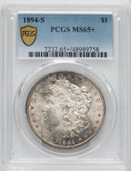 1894-S $1 Morgan Dollar PCGS MS65+