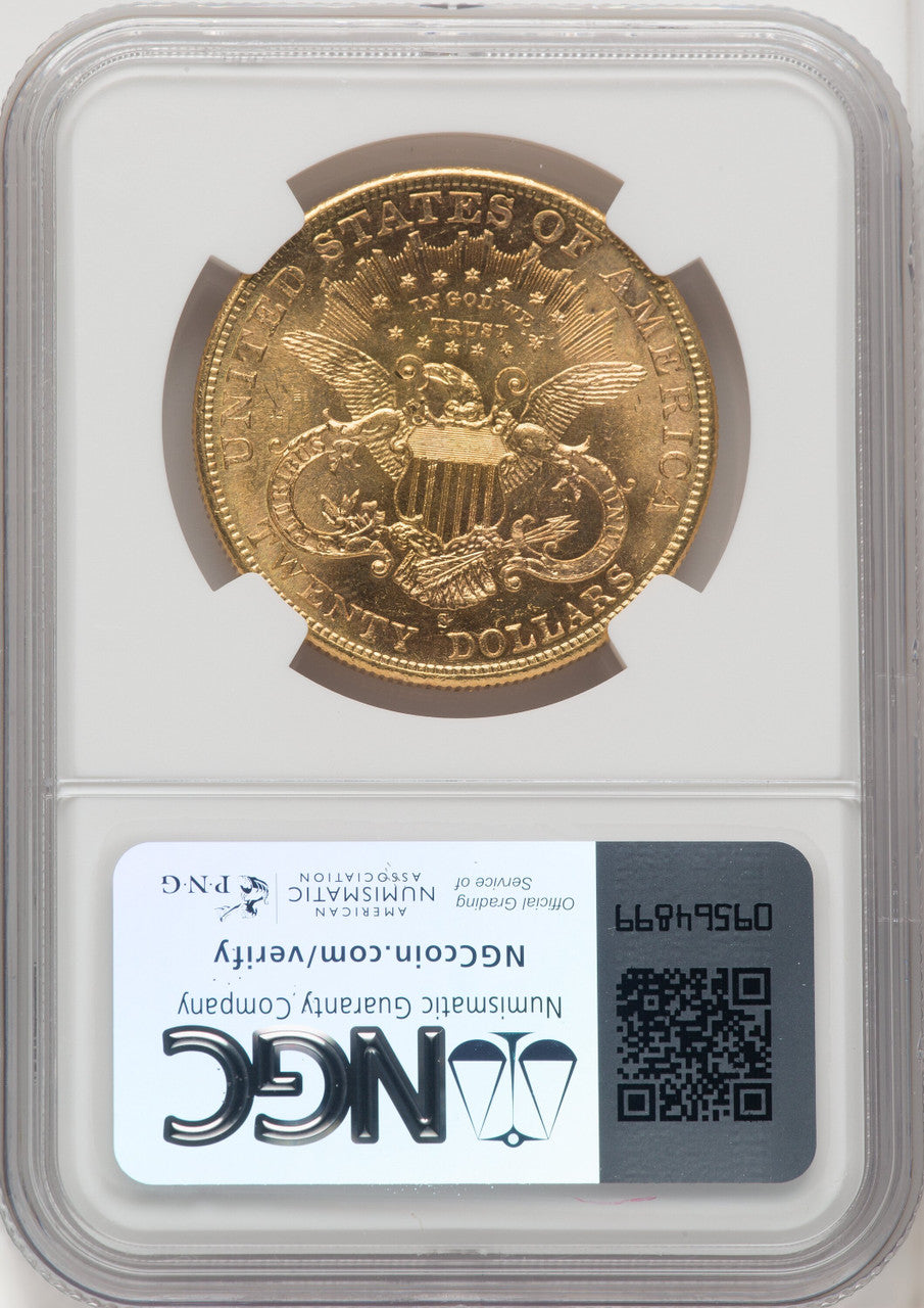 1905-S $20 CAC Liberty Double Eagle NGC MS63