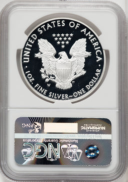 2016-W S$1 Silver Eagle Lettered Edge 30th Anniversary First Strike ER Blue NGC PF70