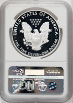 2016-W S$1 Silver Eagle Lettered Edge 30th Anniversary First Strike ER Blue NGC PF70