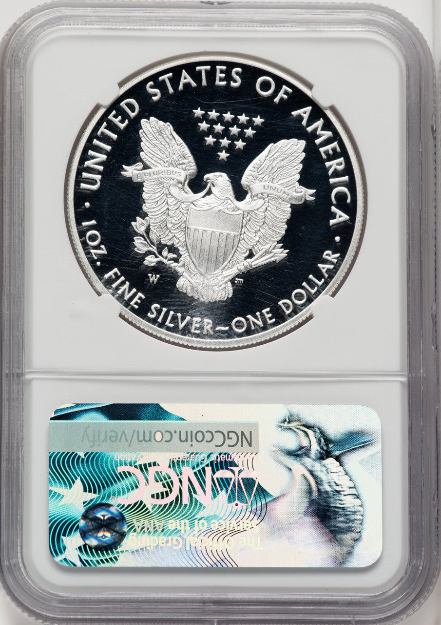 2017-W S$1 Silver Eagle NGC PF70