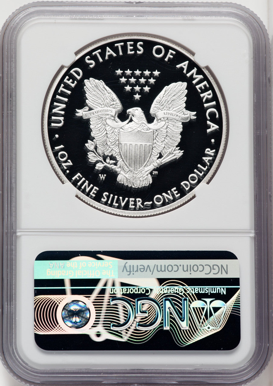 2017-W $1 Silver Eagle First Day of Issue Mike Castle NGC PF70