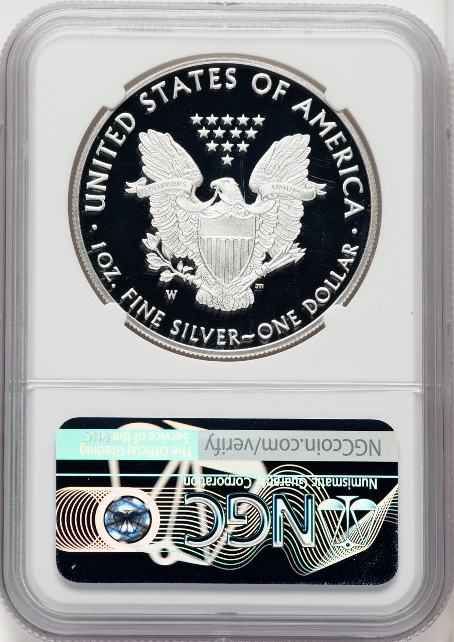 2018-W S$1 Silver Eagle Mike Castle NGC PF70