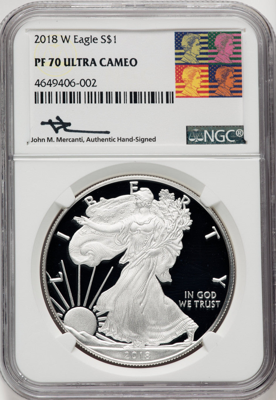 2018-W Silver Eagle NGC PF70