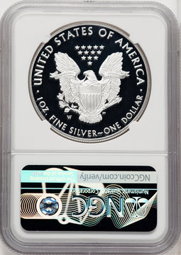 2019-W S$1 Silver Eagle Brown Label NGC PF70