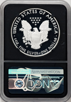 2020-W S$1 Silver Eagle NGC PF70 Ed Moy Signed