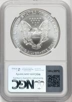 1998 S$1 Silver Eagle Thomas Uram NGC MS70