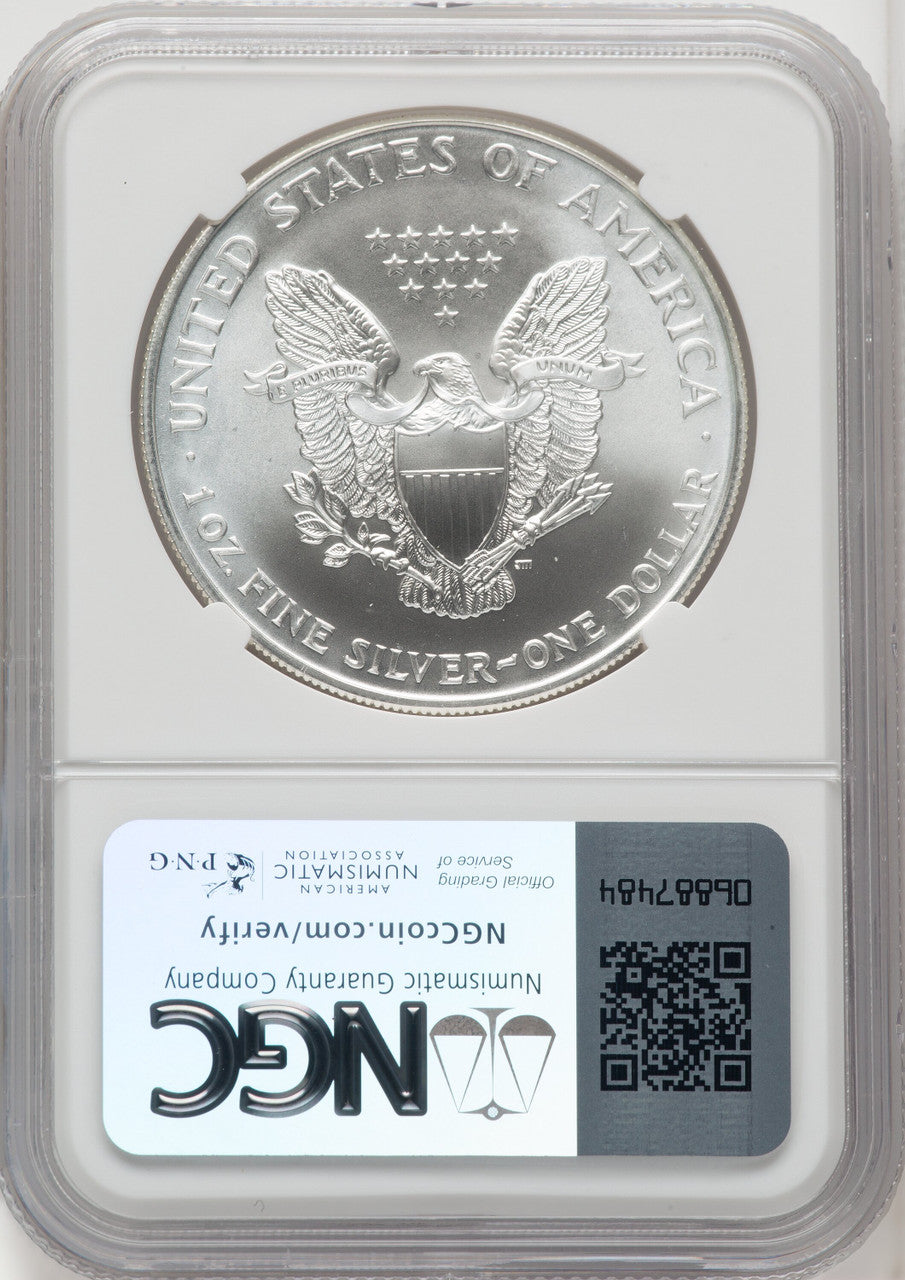 1998 S$1 Silver Eagle Thomas Uram NGC MS70