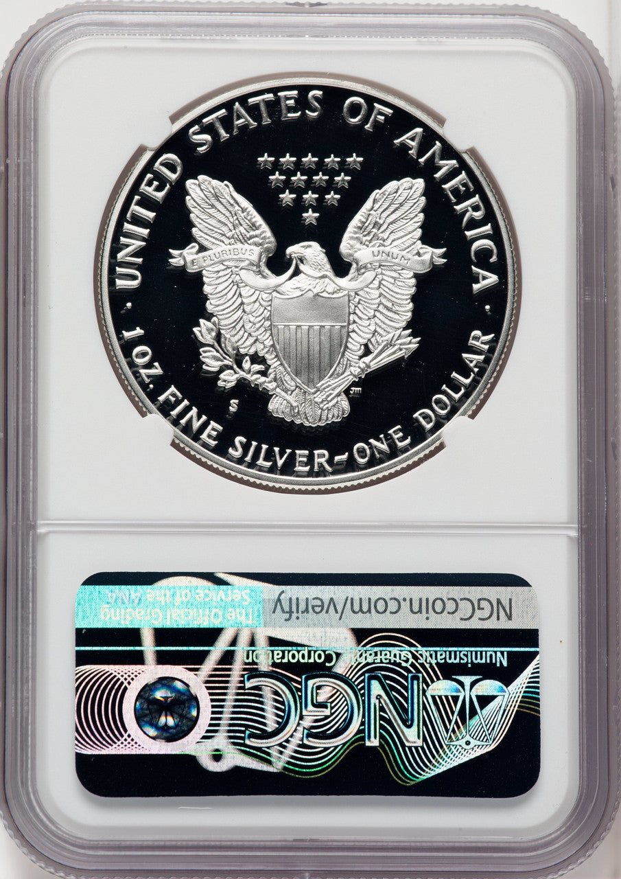1988-S S$1 Silver Eagle Brown Label NGC PF70