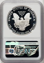 1989-S S$1 Silver Eagle PRDC Brown Label NGC PF70