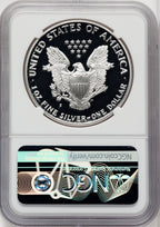 1990-S S$1 Silver Eagle Mike Castle NGC PF70