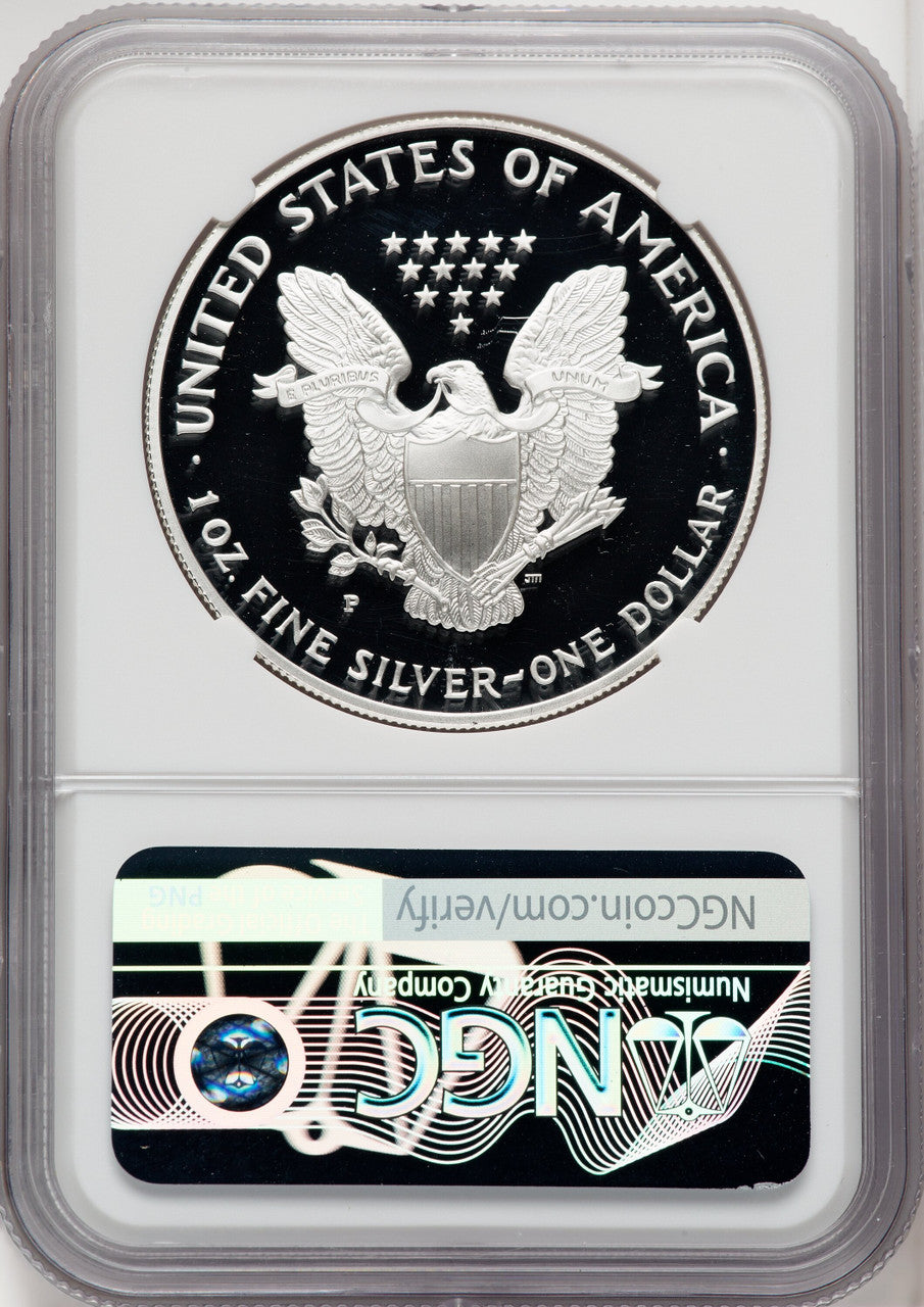 1996-P S$1 Silver Eagle NGC PF70