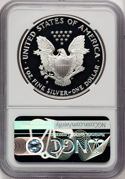 1996-P S$1 Silver Eagle Brown Label NGC PF70