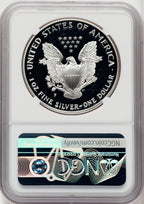 1998-P S$1 Silver Eagle Brown Label NGC PF70