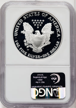 2003-W S$1 Silver Eagle Brown Label NGC PF70