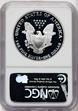2004-W S$1 Silver Eagle Brown Label NGC PF70