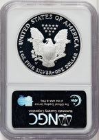 2005-W S$1 Silver Eagle Brown Label NGC PF70