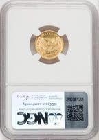 1878 $2.50 Liberty Quarter Eagle NGC MS65 (765805021)