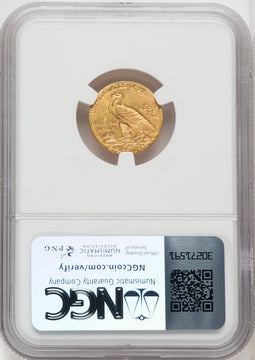 1910 $2.50 Indian Quarter Eagle NGC MS64 (766863029)