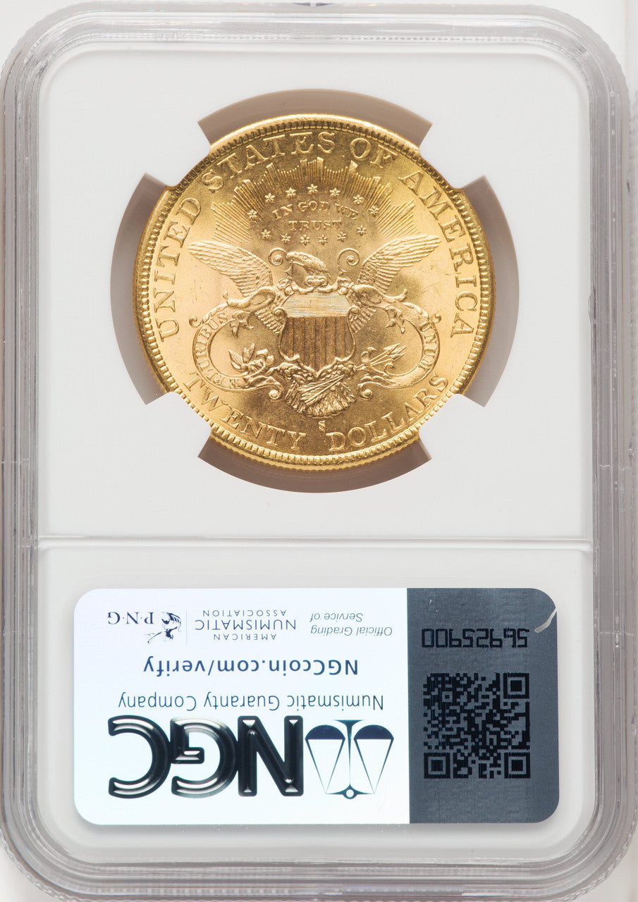 1896-S $20 Liberty Double Eagle NGC MS64