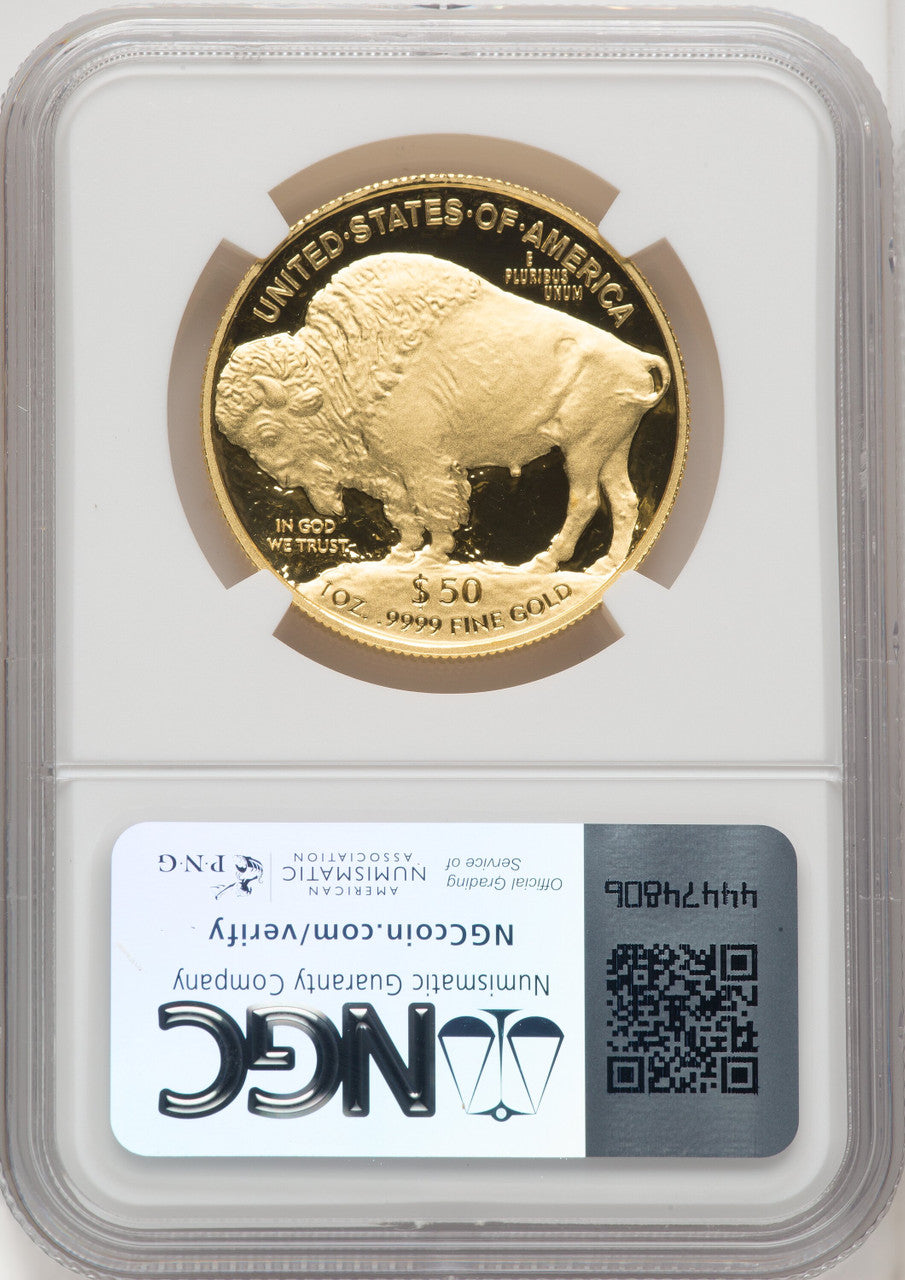2021-W G$50 Gold Buffalo DCAM Brown Label NGC PF70