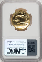 2009 $20 One-Ounce Gold Ultra High Relief Twenty Dollar Jeff Garrett Red Book NGC MS70