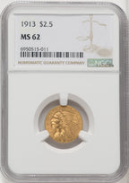 1913 $2.50 Indian Quarter Eagle NGC MS62 (767964005)