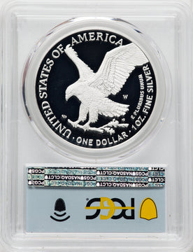 2022-W S$1 Silver Eagle FDI PRDC PCGS PR70