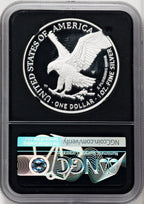 2021-W S$1 Silver Eagle Type Two FDI PRDC NGC PF70