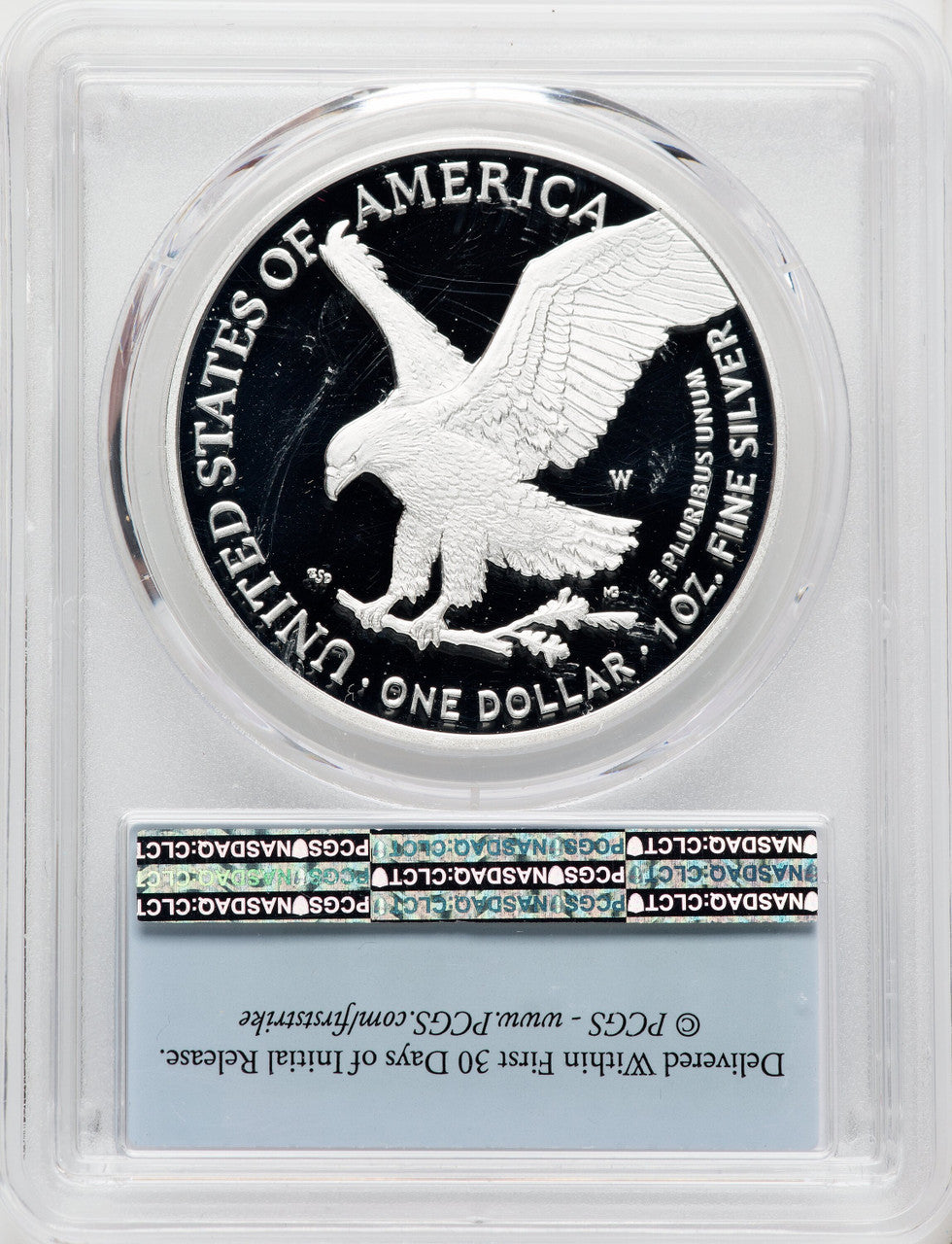 2021-W S$1 Silver Eagle Type Two First Strike PRDC PCGS PR70