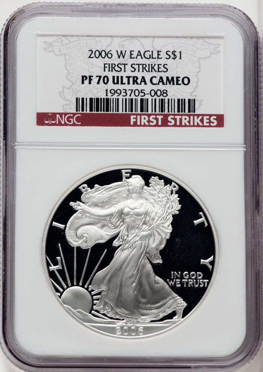 2006-W S$1 Silver Eagle First Strike NGC PF70