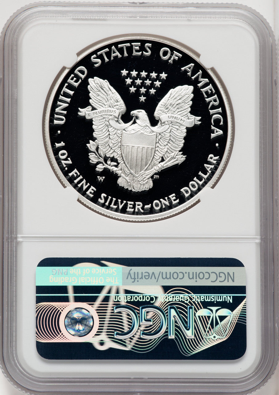 2007-W S$1 Silver Eagle Mike Castle NGC PF70