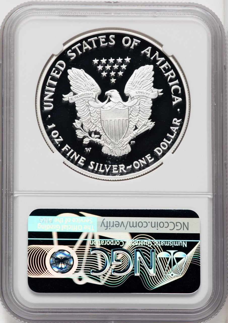 2007-W Silver Eagle First Strike Mike Castle NGC PF70
