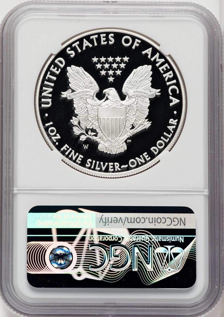 2008-W S$1 Silver Eagle Mike Castle NGC PF70