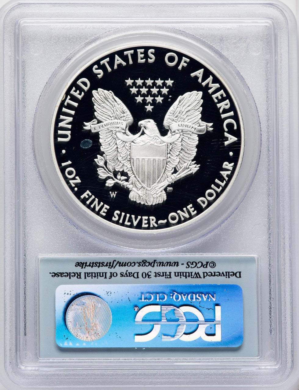2008-W S$1 Silver Eagle First Strike FS Flag PCGS PR70