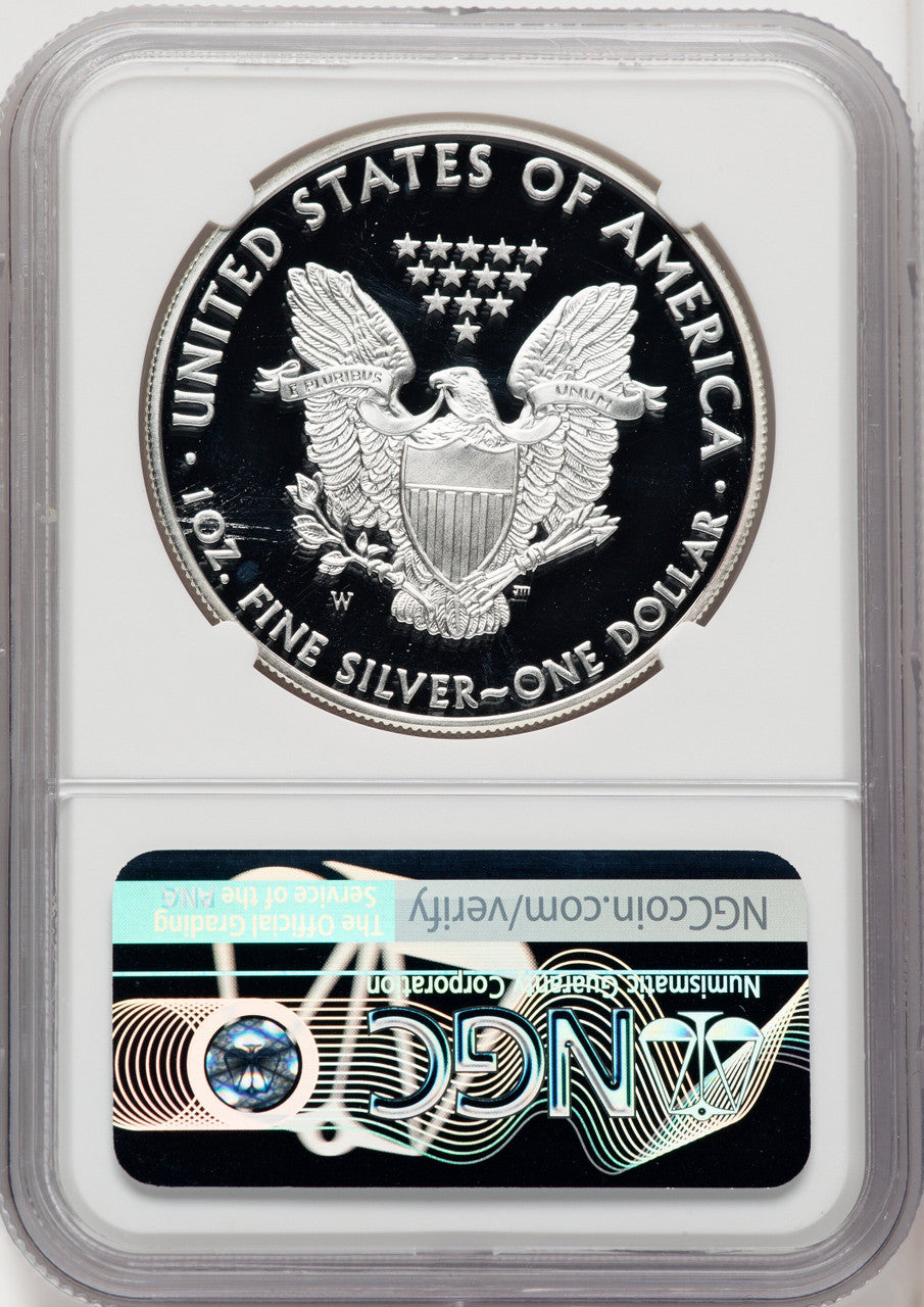 2010-W S$1 Silver Eagle First Strike Mike Castle NGC PF70