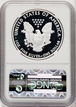 2011-W S$1 Silver Eagle First Strike ER Blue NGC PF70