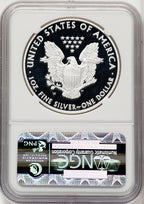 2011-W S$1 Silver Eagle First Strike ER Blue NGC PF70