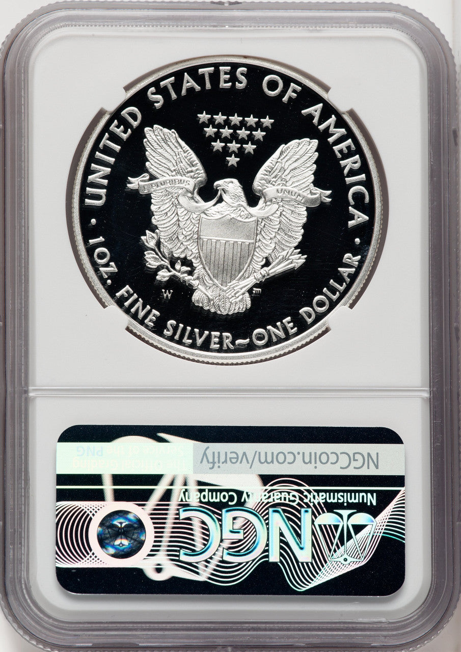 2012-W S$1 Silver Eagle Brown Label NGC PF70 (761293032)