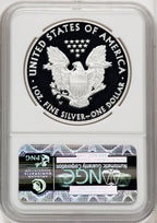 2014-W S$1 Silver Eagle First Strike ER Blue NGC PF70