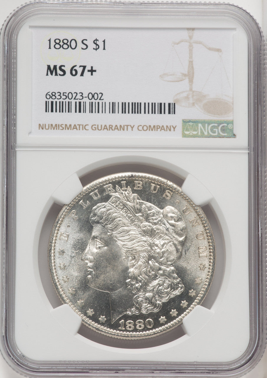 1880-S $1 Morgan Dollar NGC MS67+ (764045004)