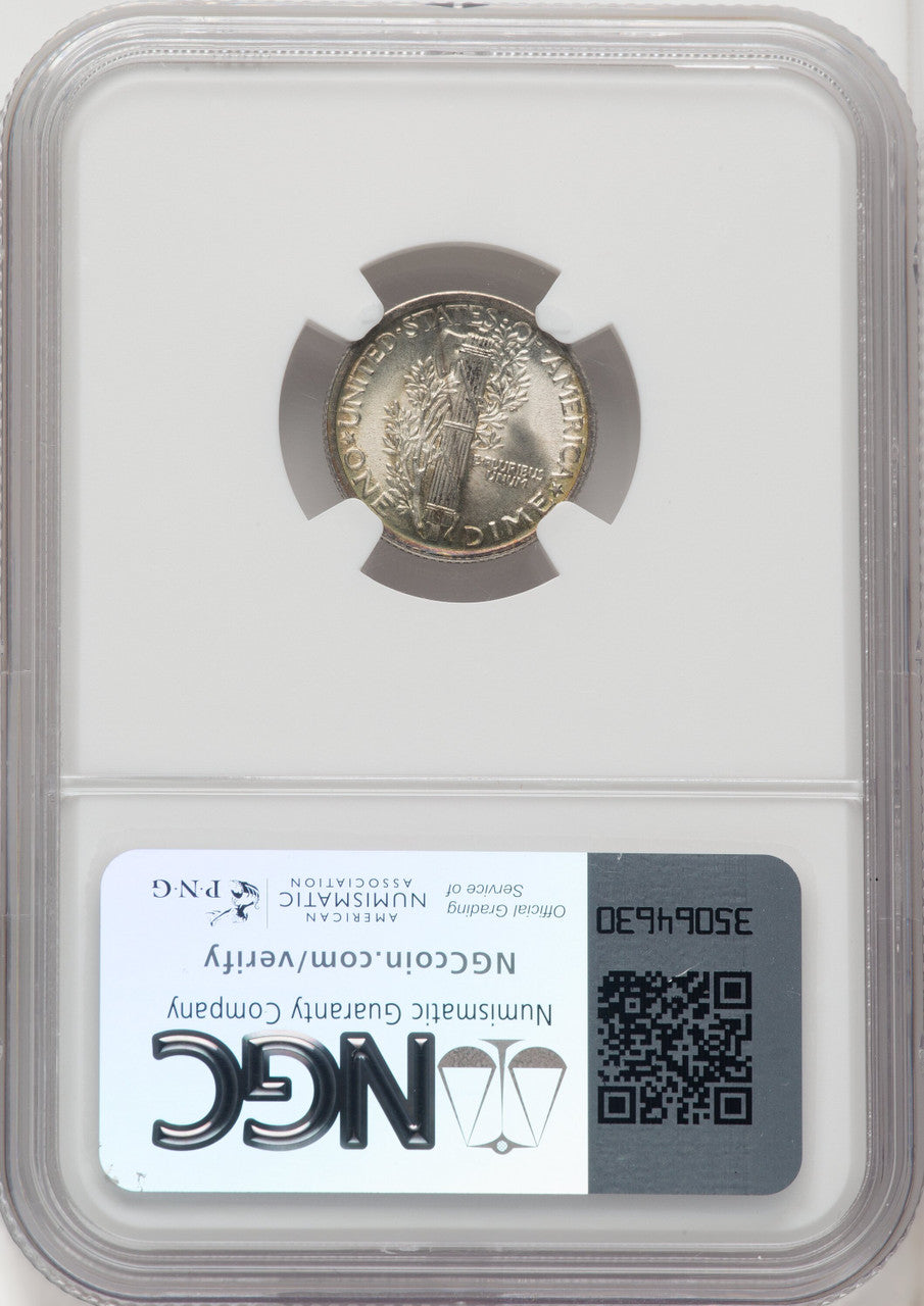 1921 10C FB Mercury Dime NGC MS65
