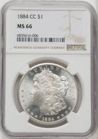 1884-CC $1 Morgan Dollar NGC MS66 (766979007)